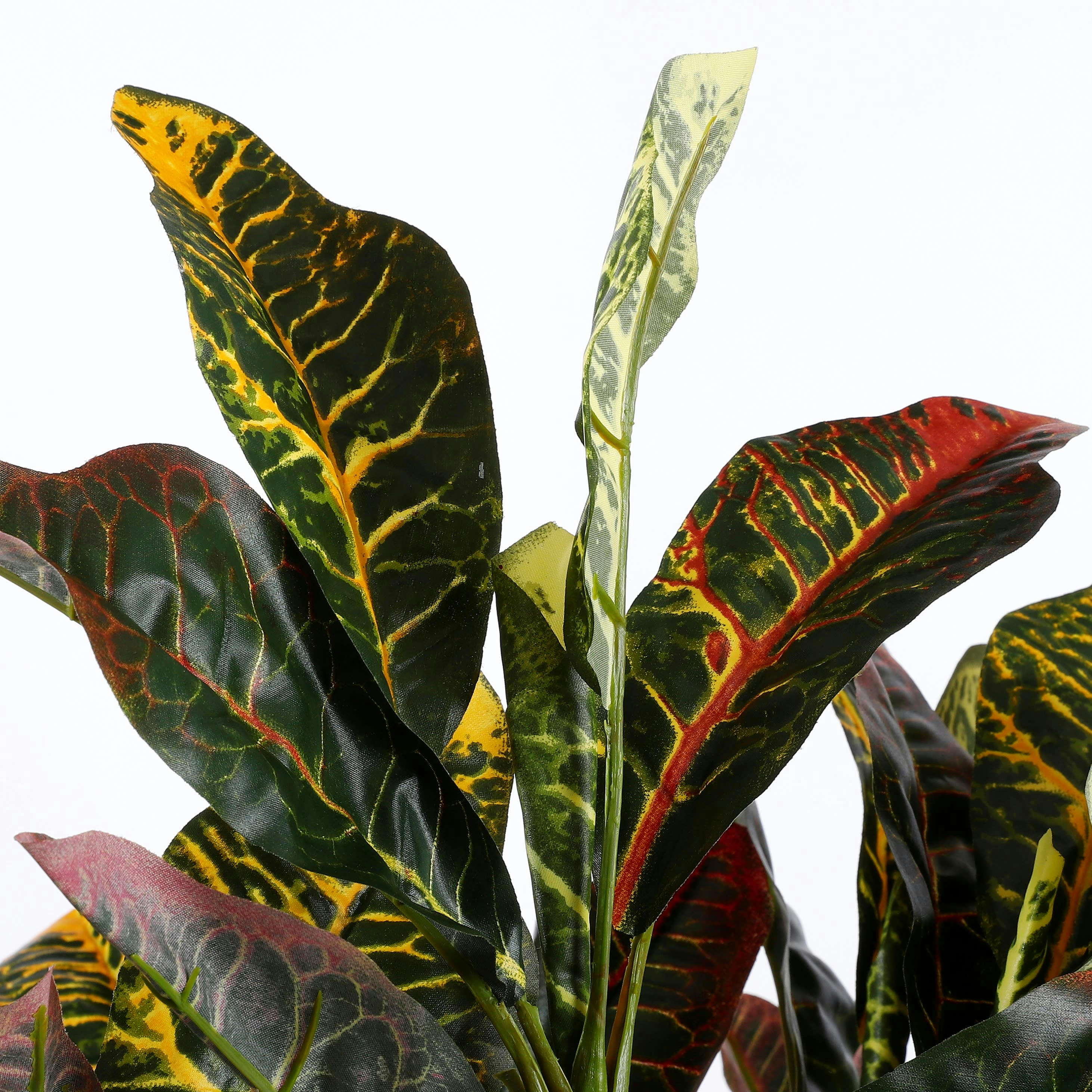 - Croton artificielle vert en pot H73