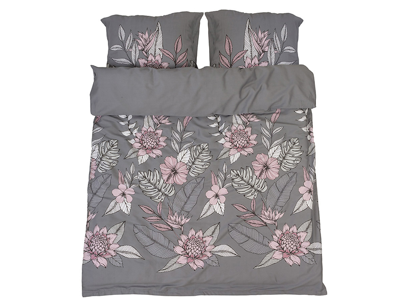 Komplet pościeli Blomster bawełna 160x200 cm   2x70x80 cm