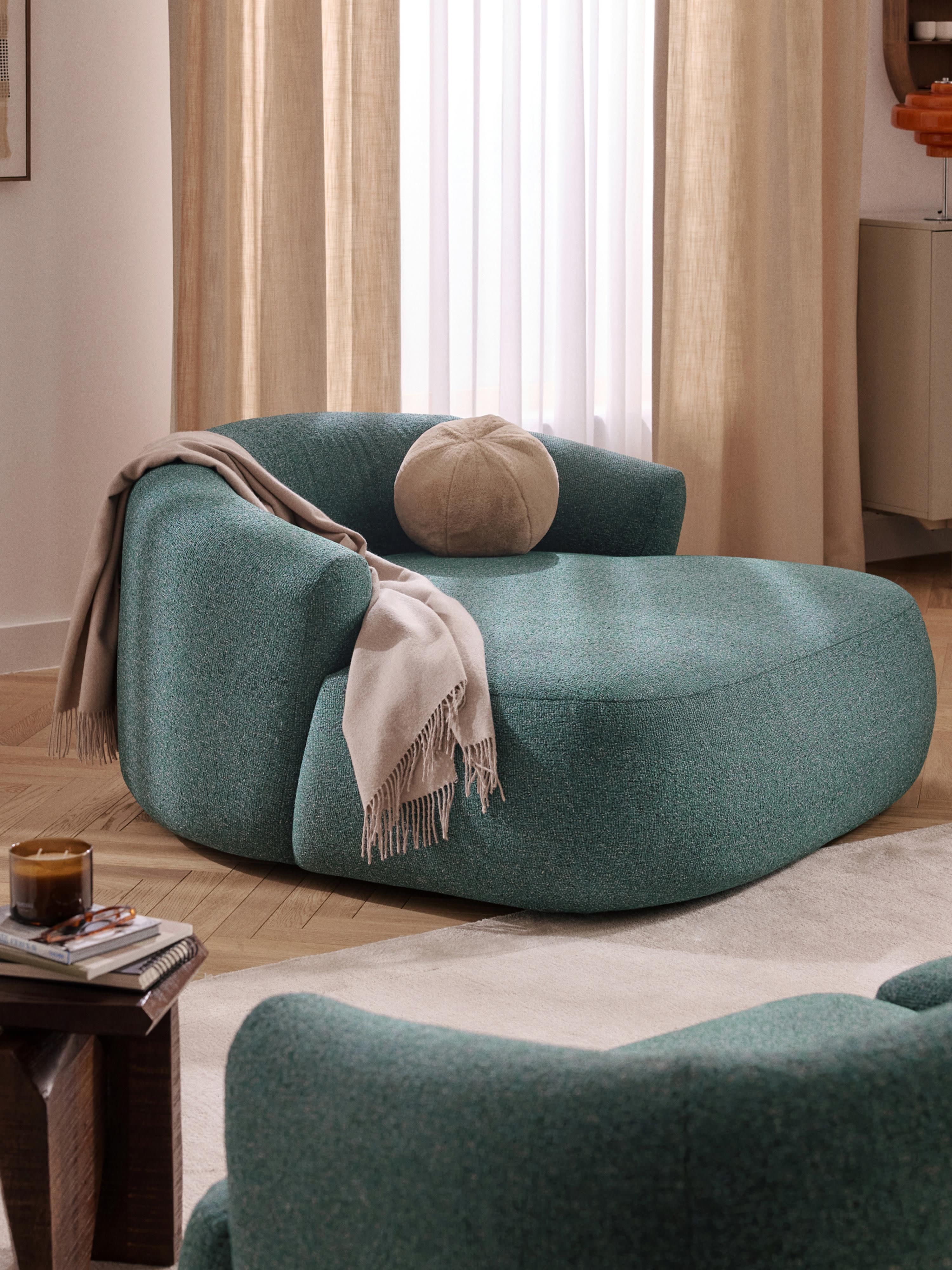 XL Bouclé-Loungesessel Sofia