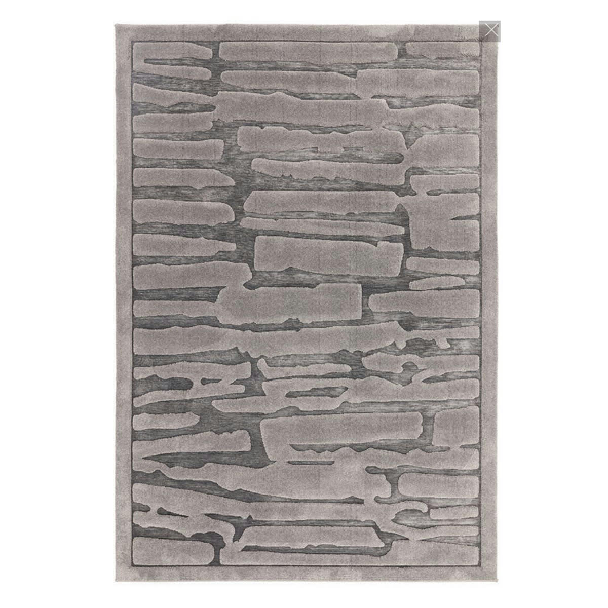 RIFT - Tapis de salon en polyester gris anthracite 200x290 cm