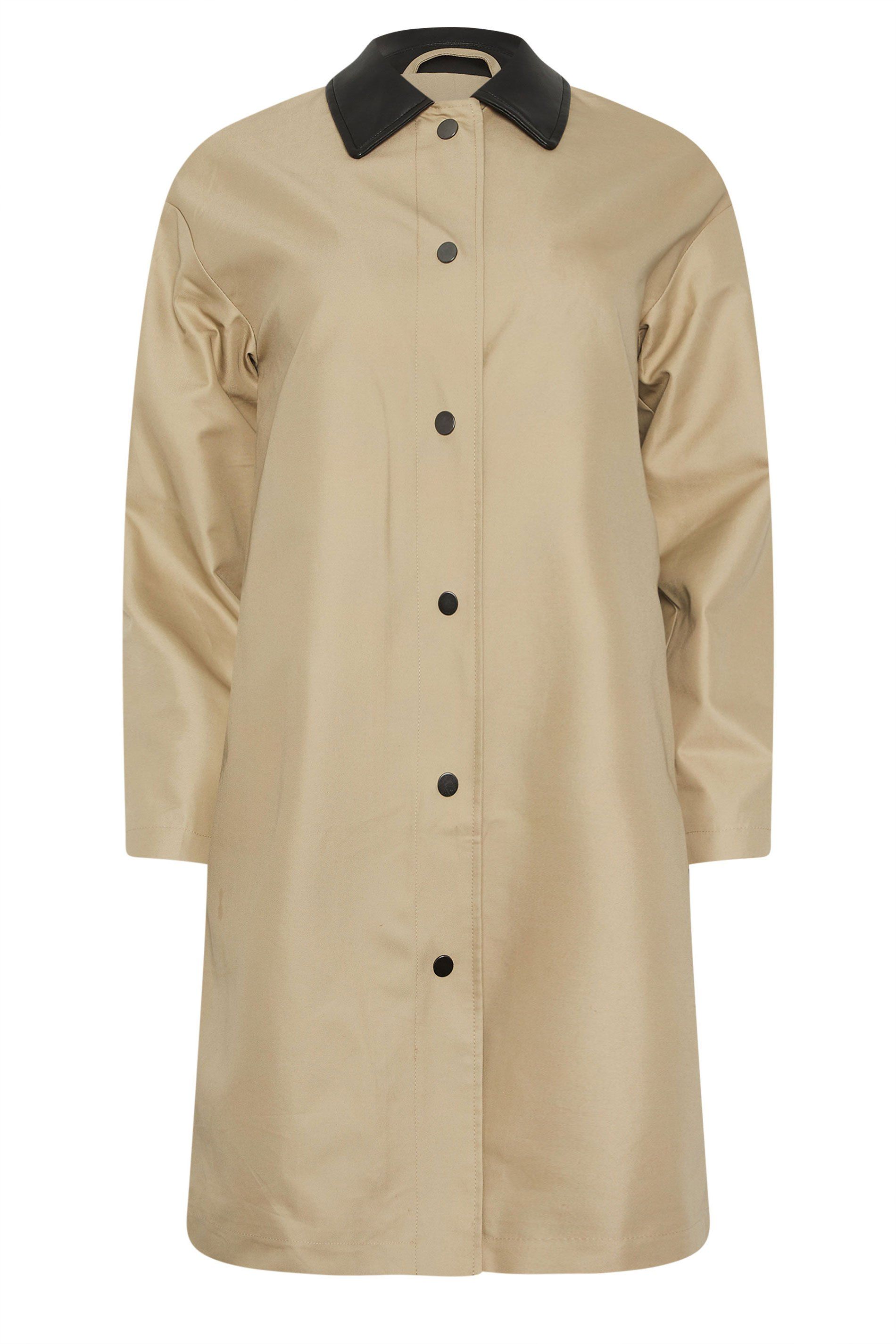 PixieGirl Petite Faux Leather Car Coat