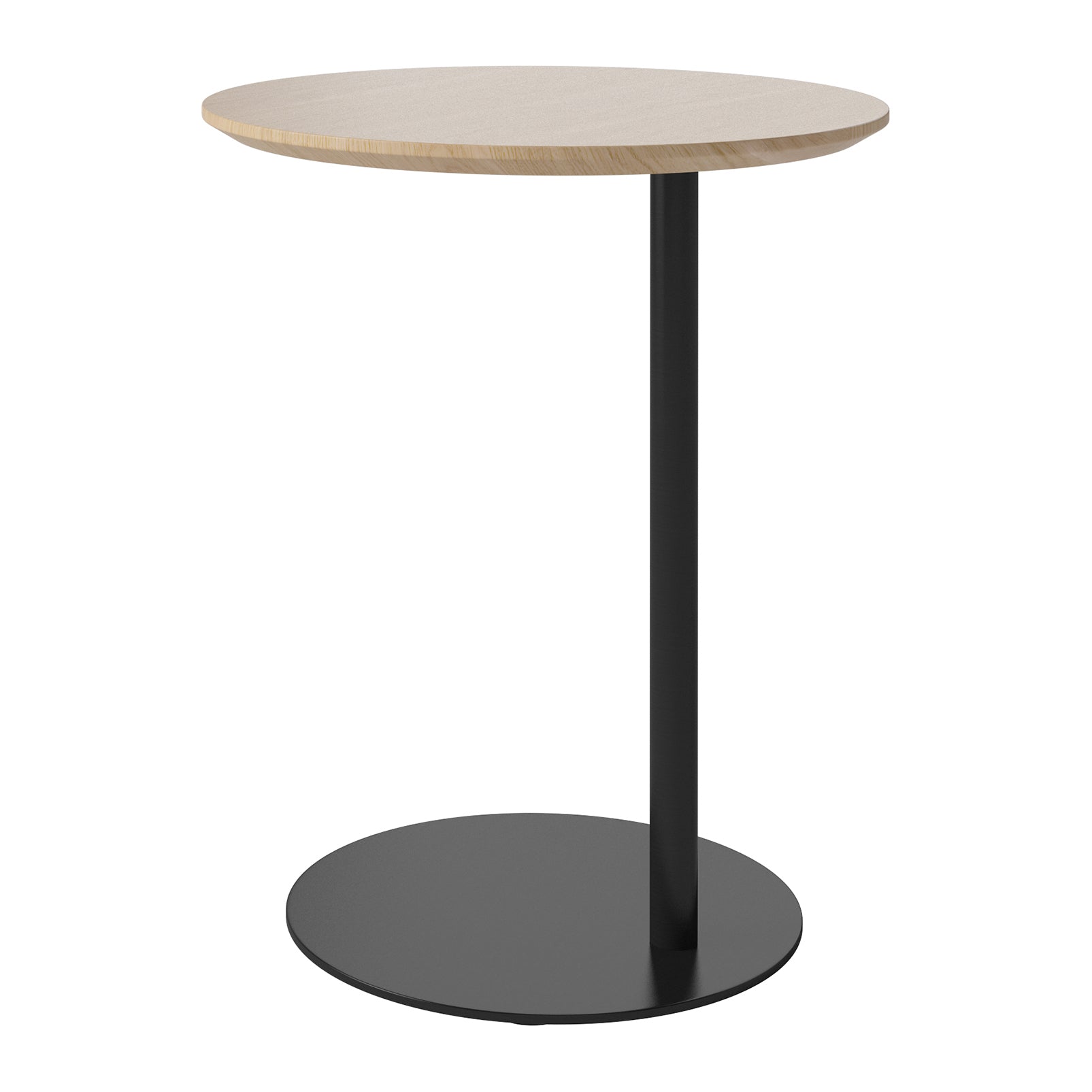 Bolia Pillar Bijzettafel - Witgepigmenteerd Geolied Eiken - Zwart Staa