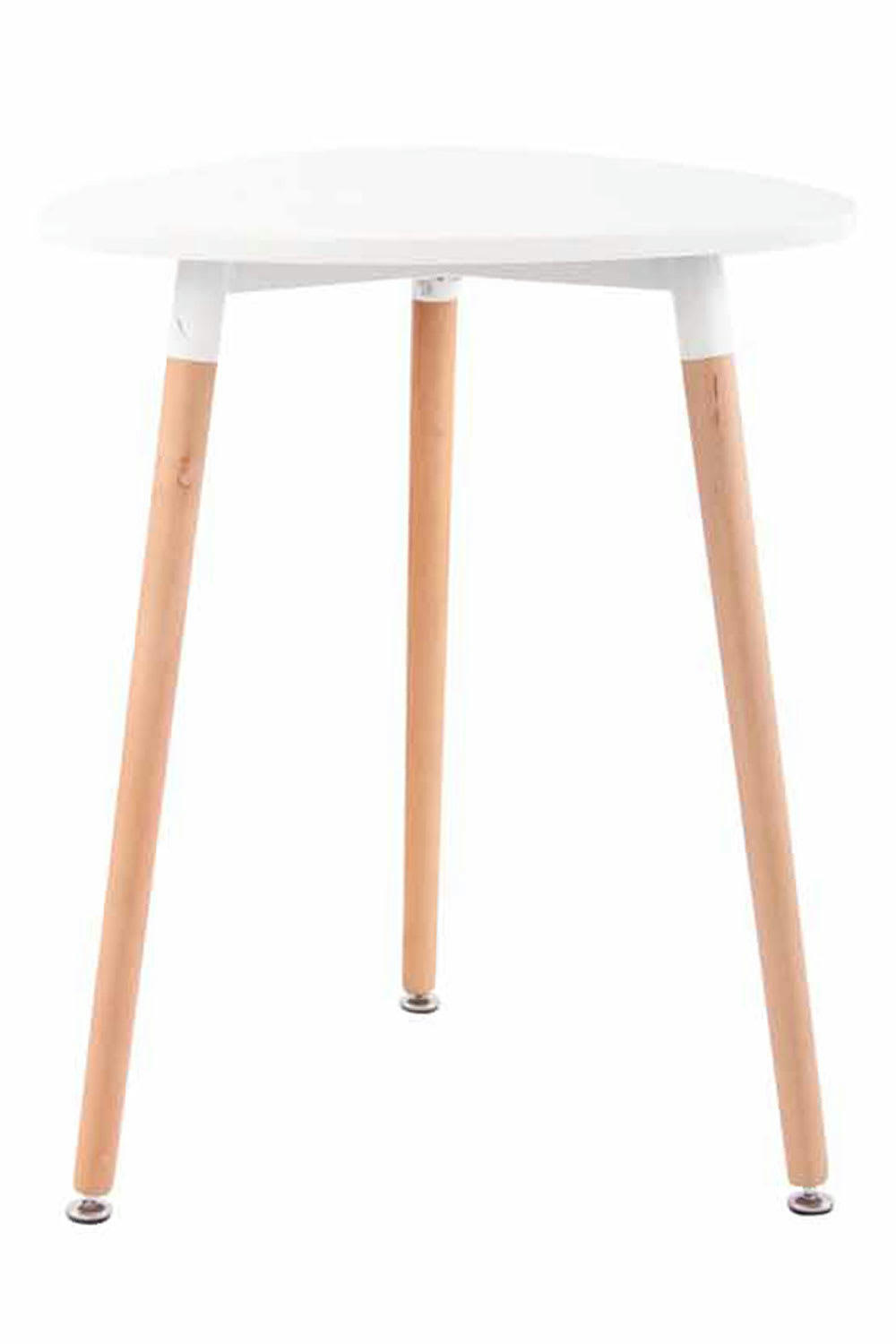 ABENRA - Table à manger en bois Blanc