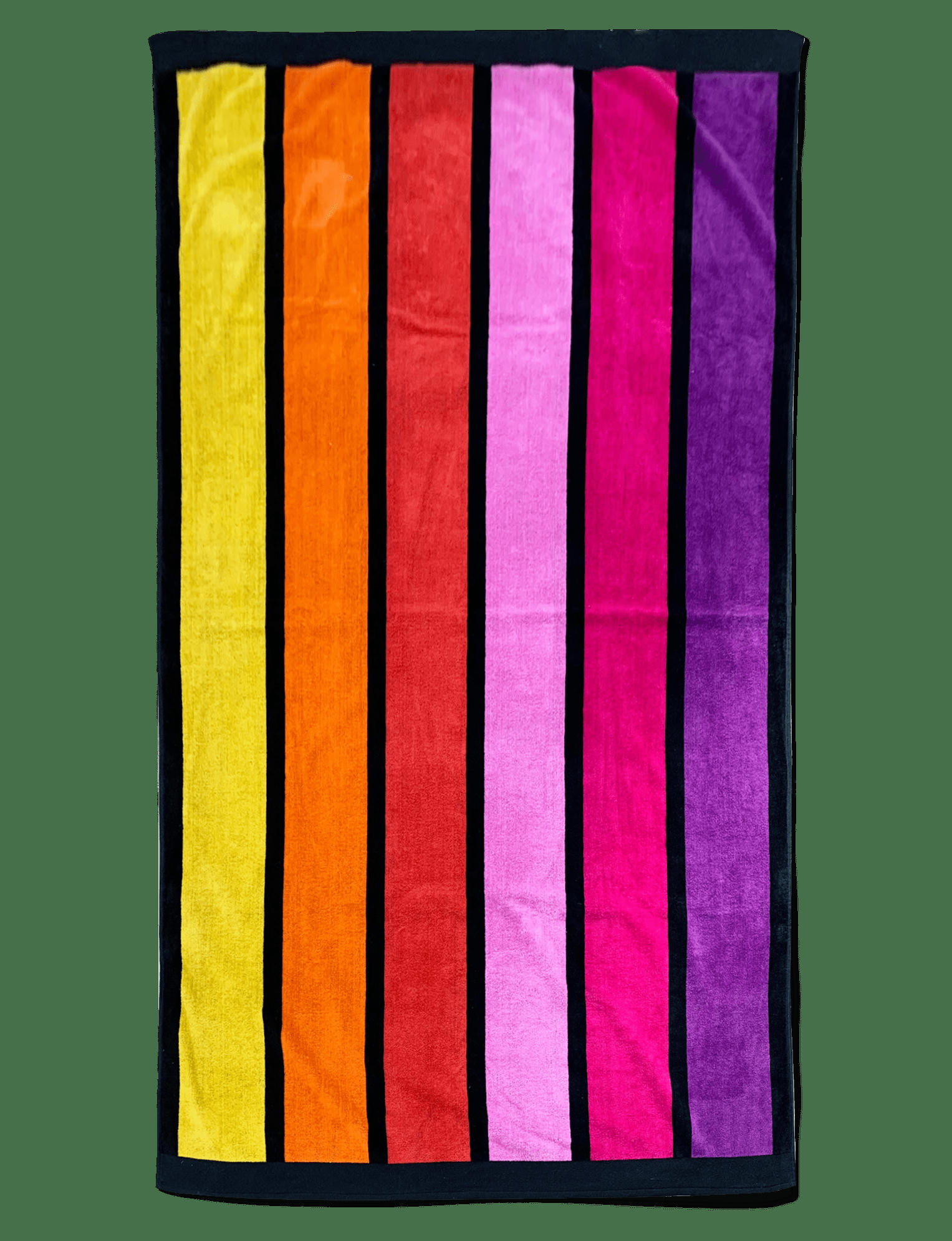 PLAGE - Serviette de plage éponge velours muticolore  happy chic 100 x 175