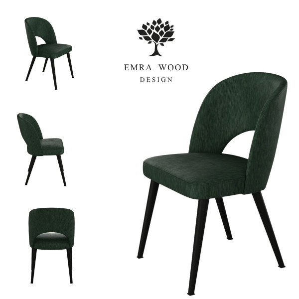 Emra Wood Premium KR-5 krzesło tk. TUXEDO-27-IVY czarny