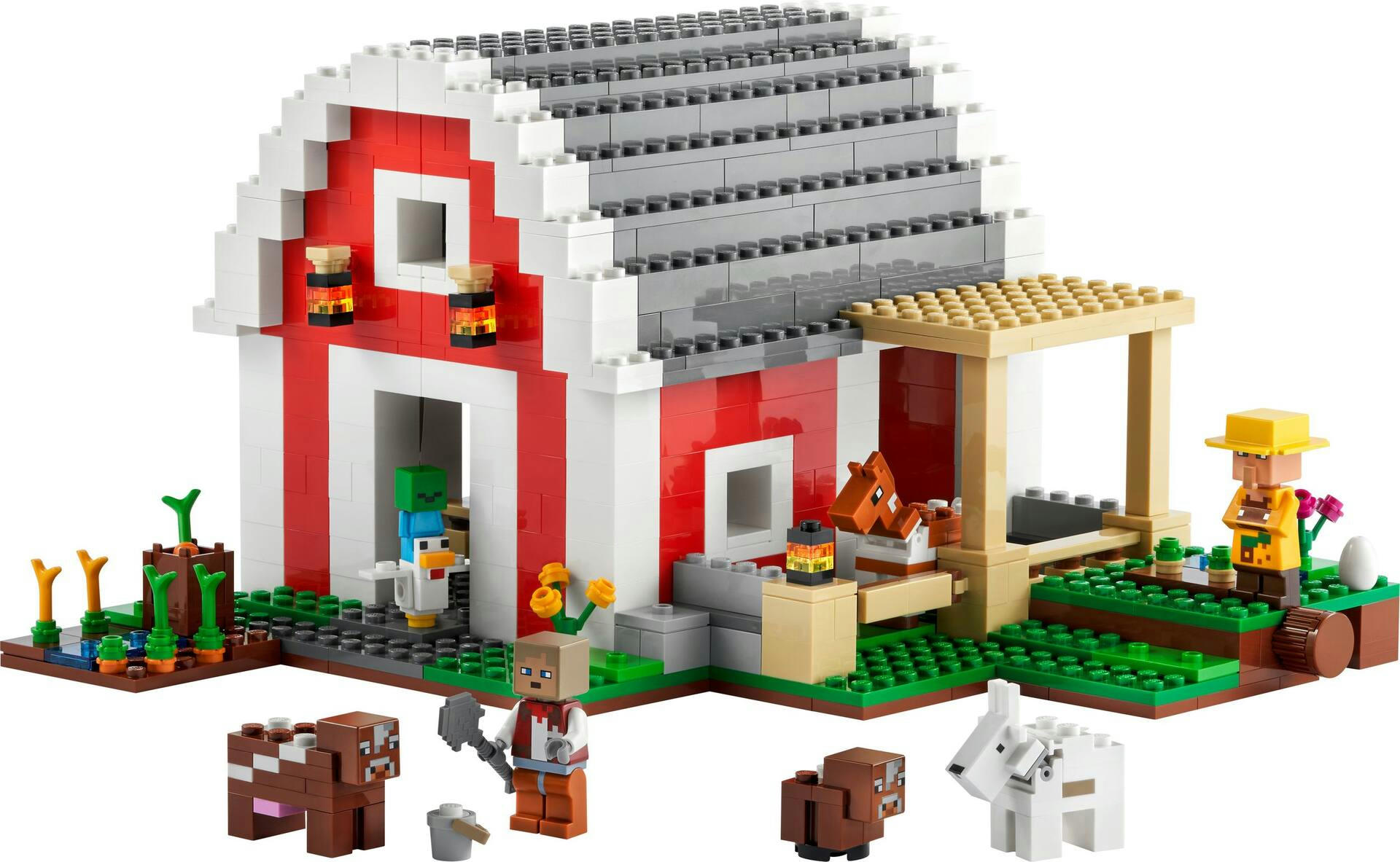 LEGO® Minecraft The Red Barn - 21187, Ages 9+