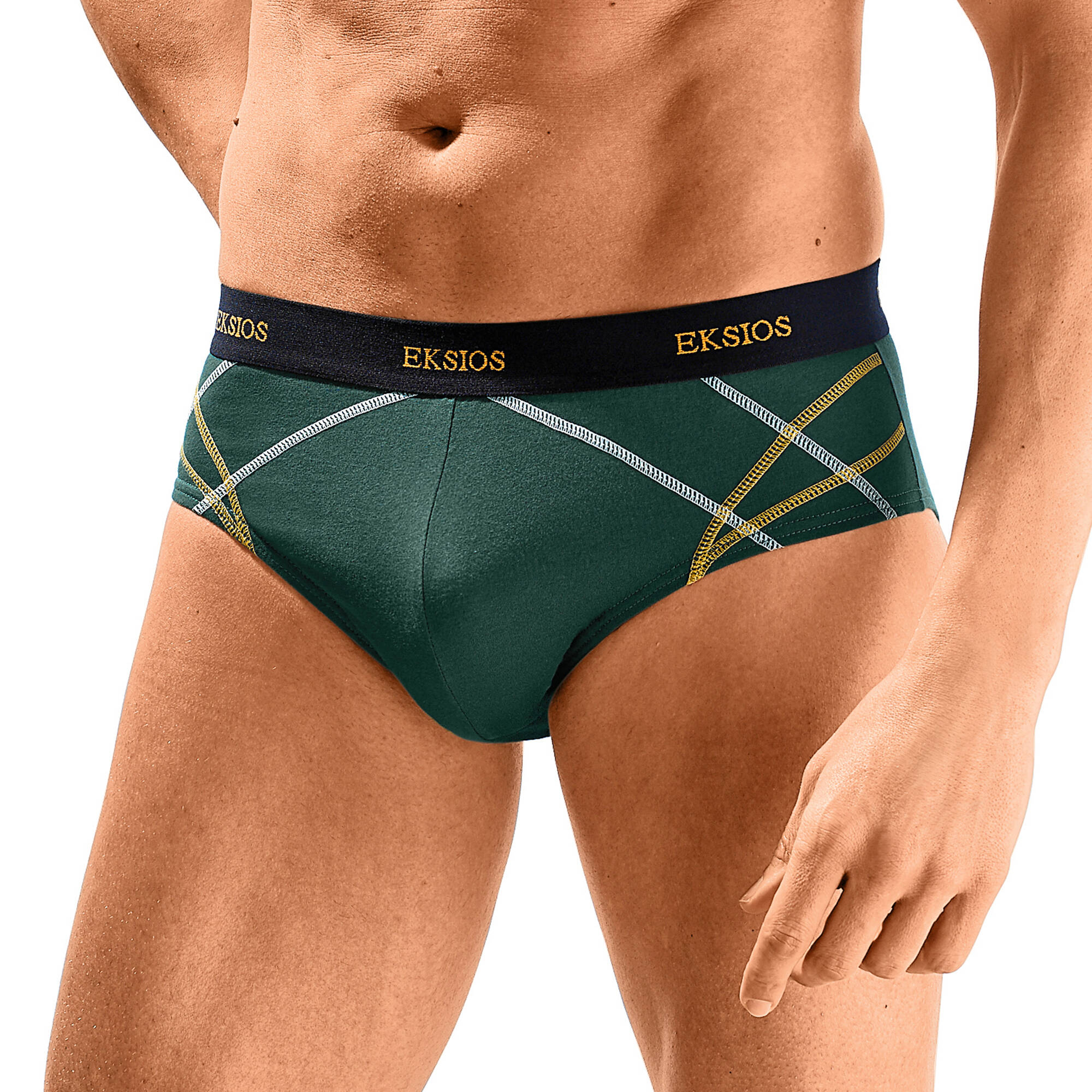 Slip fermé élastiqué surpiqué taille confort - lot de 6