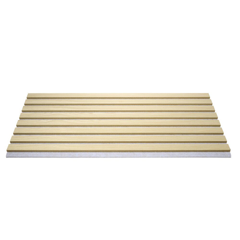 Panneau mural décoratif x5 acoustique adhésif beige 32x60cm