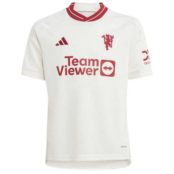 Diogo Dalot Manchester United adidas Youth 2023/24 Third Replica Player Jersey - White
