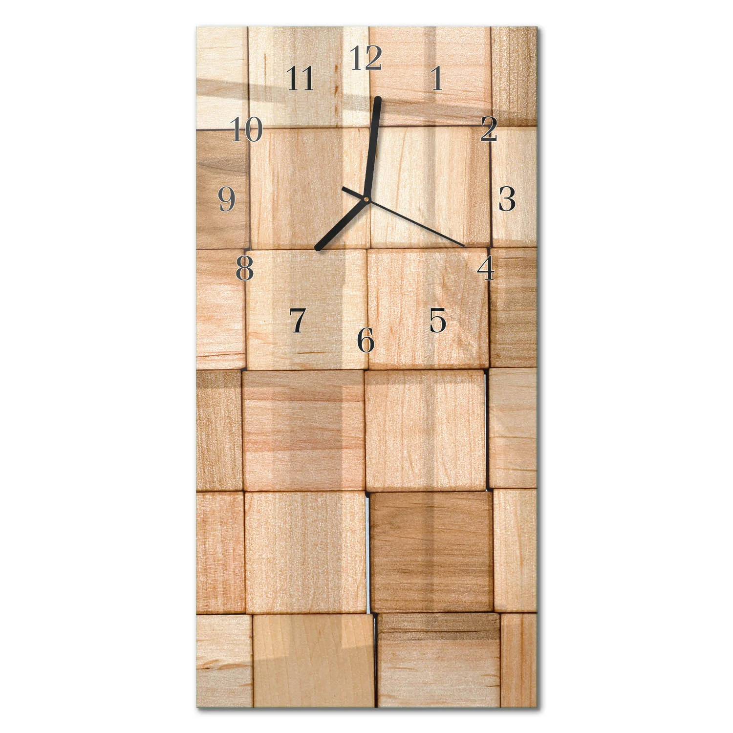 Zegar ścienny 30x60 Klocki do Zabawy design na ścianę