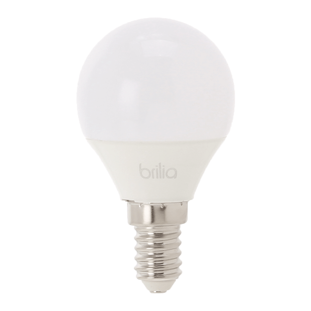 LÂMPADA LED MINIGLOBO E14 127/220V BRILIA
