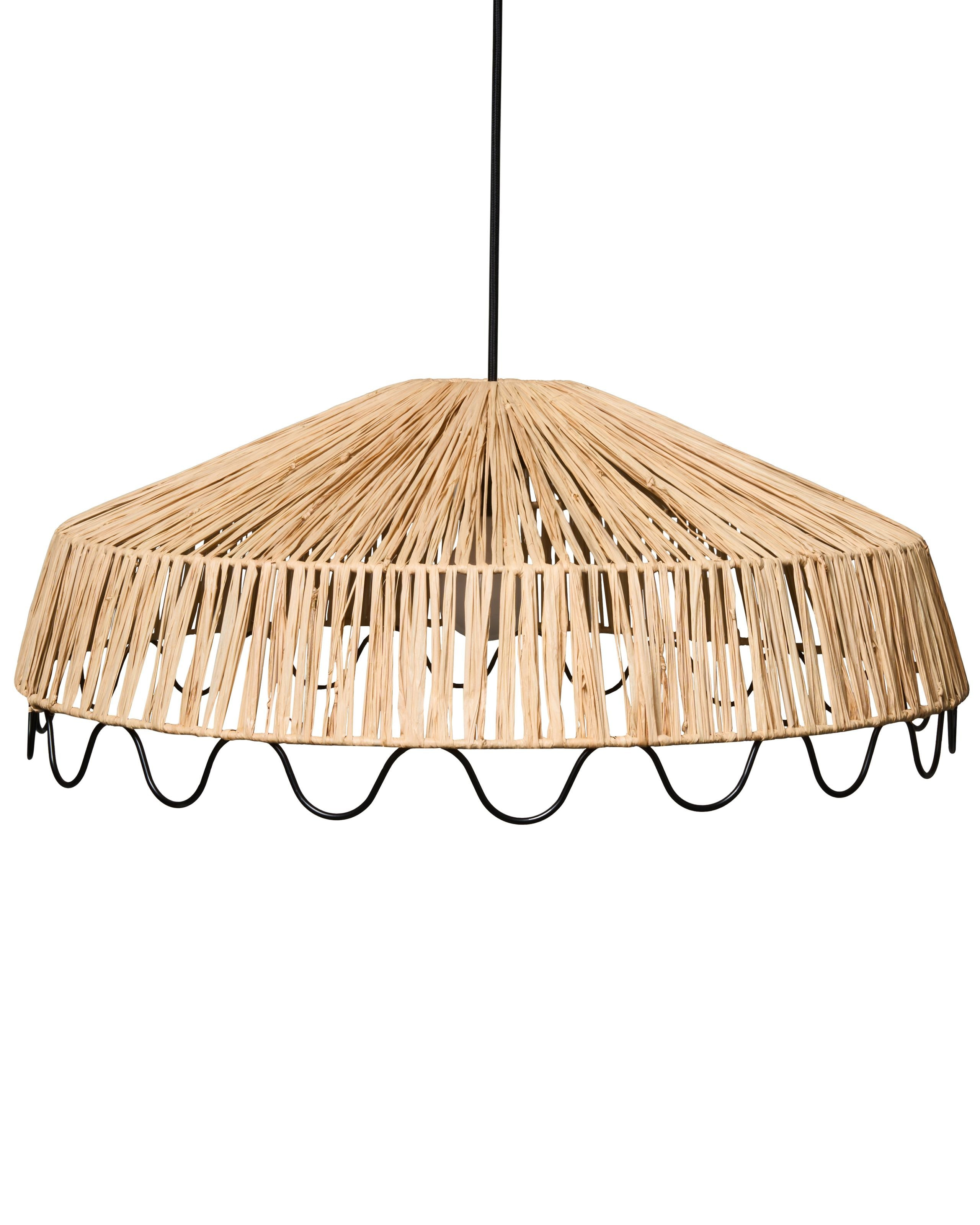 Lampa wisząca sufitowa naturalna