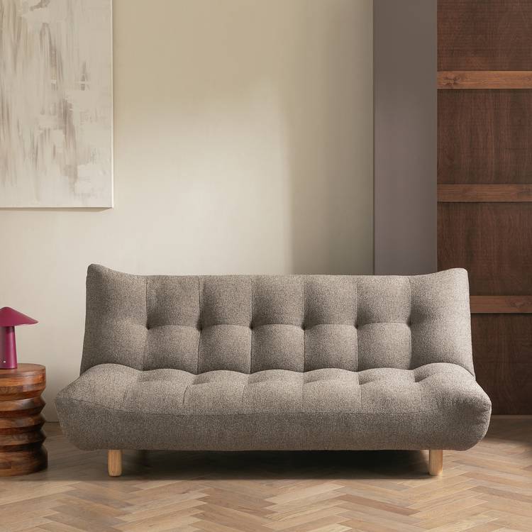 Habitat Kota 3 Seater Fabric Clic Clac Sofa Bed - Nutmeg