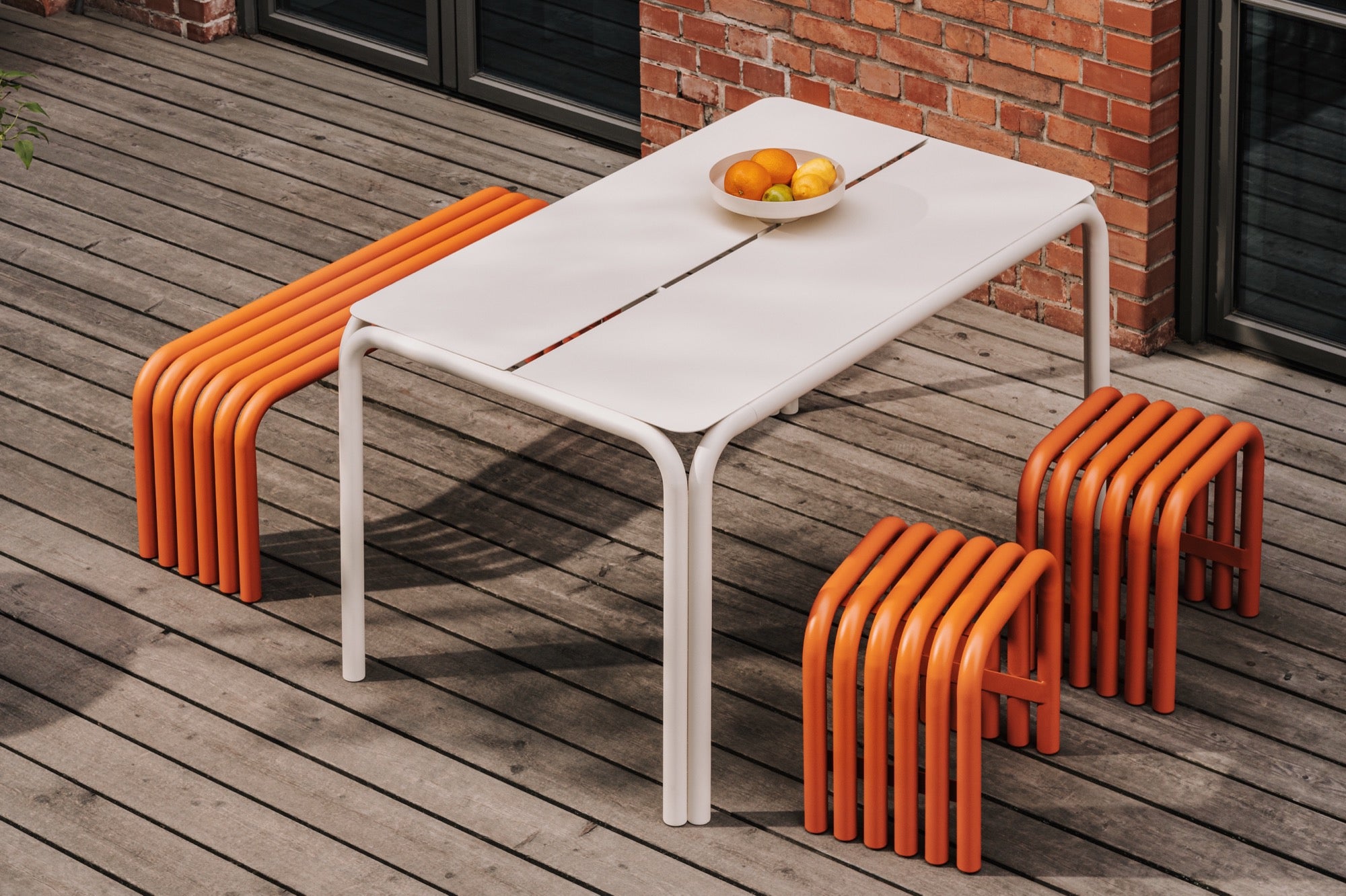 noo.ma NOKK Outdoor eettafel - Piazza Beige