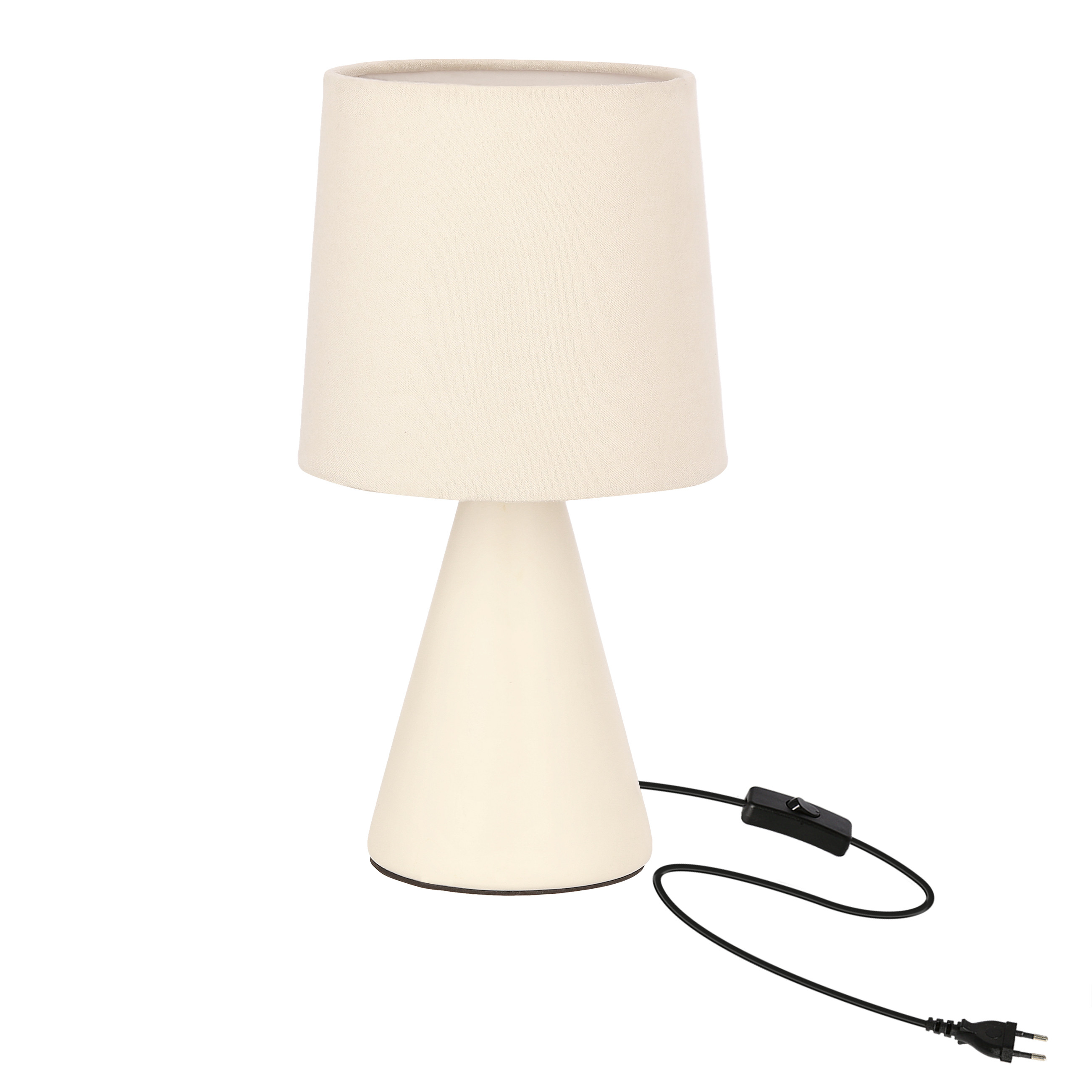 Lampa stołowa ceramiczna beżowa SATTI 1xE14x40W wys:24,5cm Candellux