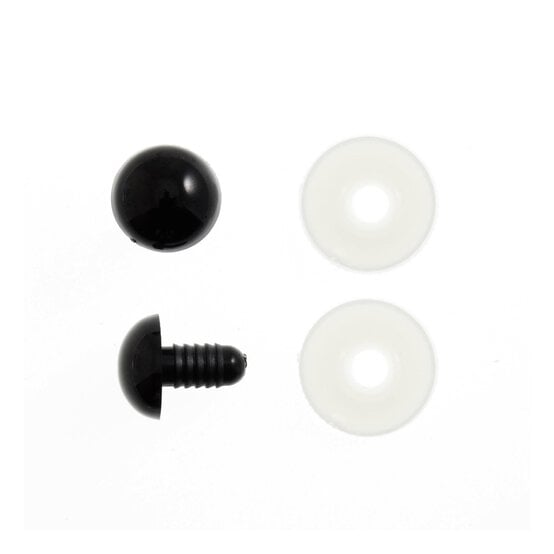 Trimits Black Toy Safety Eyes 6mm 10 Pack