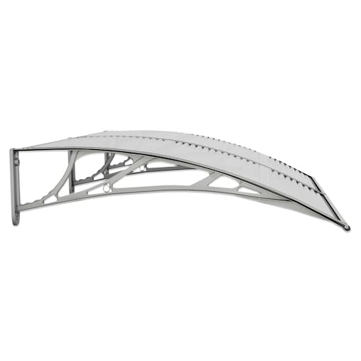 NNEVL Door Canopy Grey 150x100 cm Polycarbonate