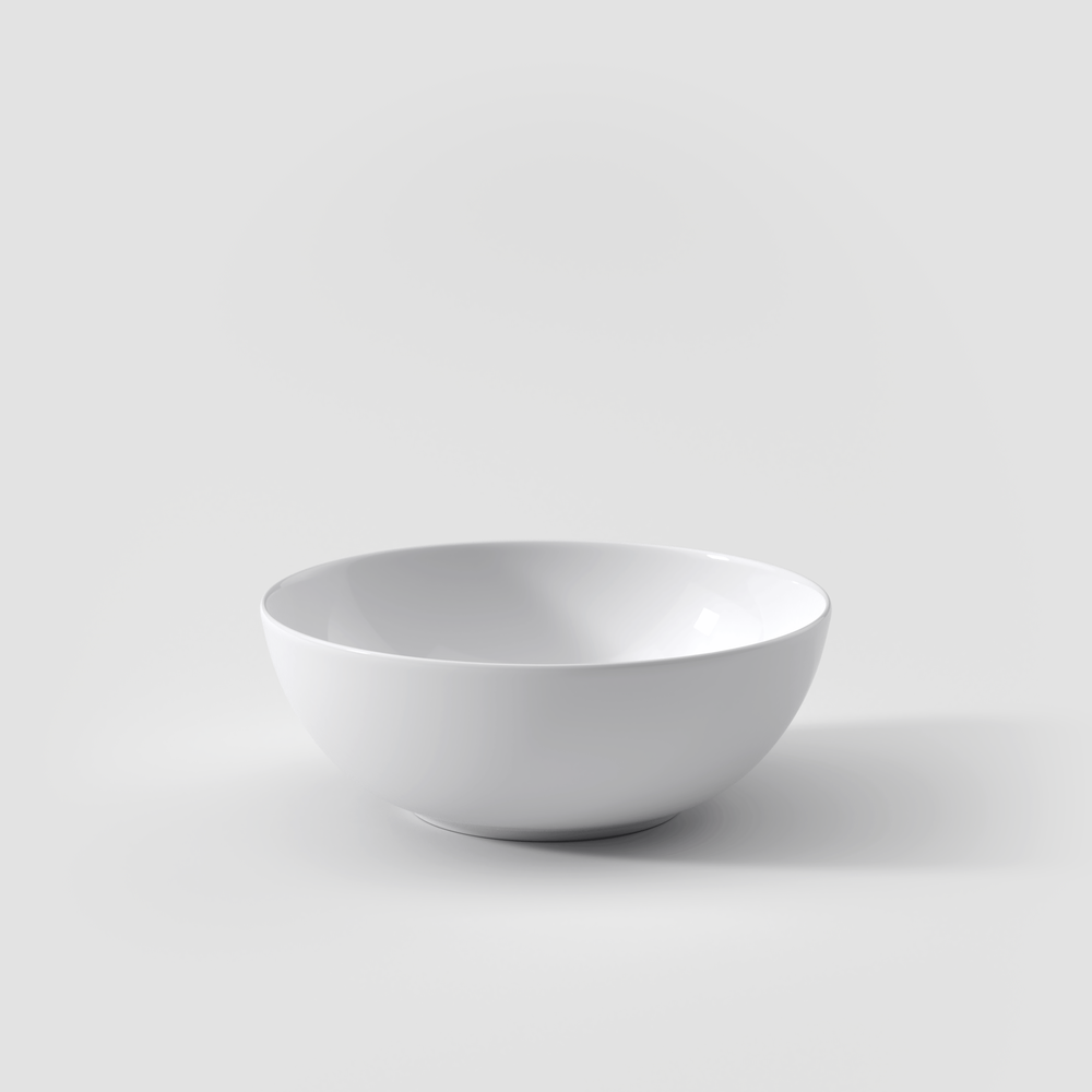 Anmut Serving Bowl - White, 37.2 oz, Premium Bone Porcelain