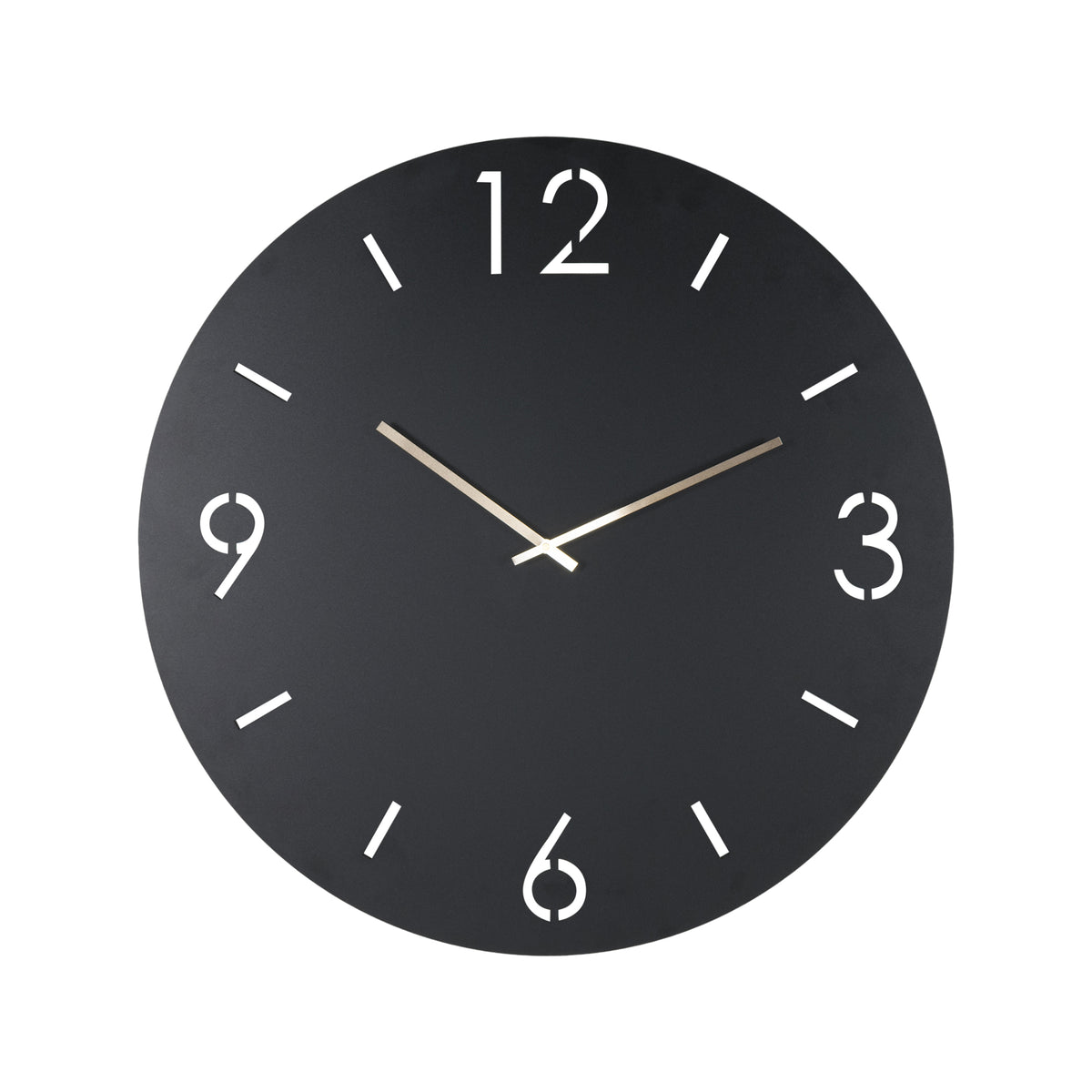 Spinder Design klok Time Ø 60 - Zwart