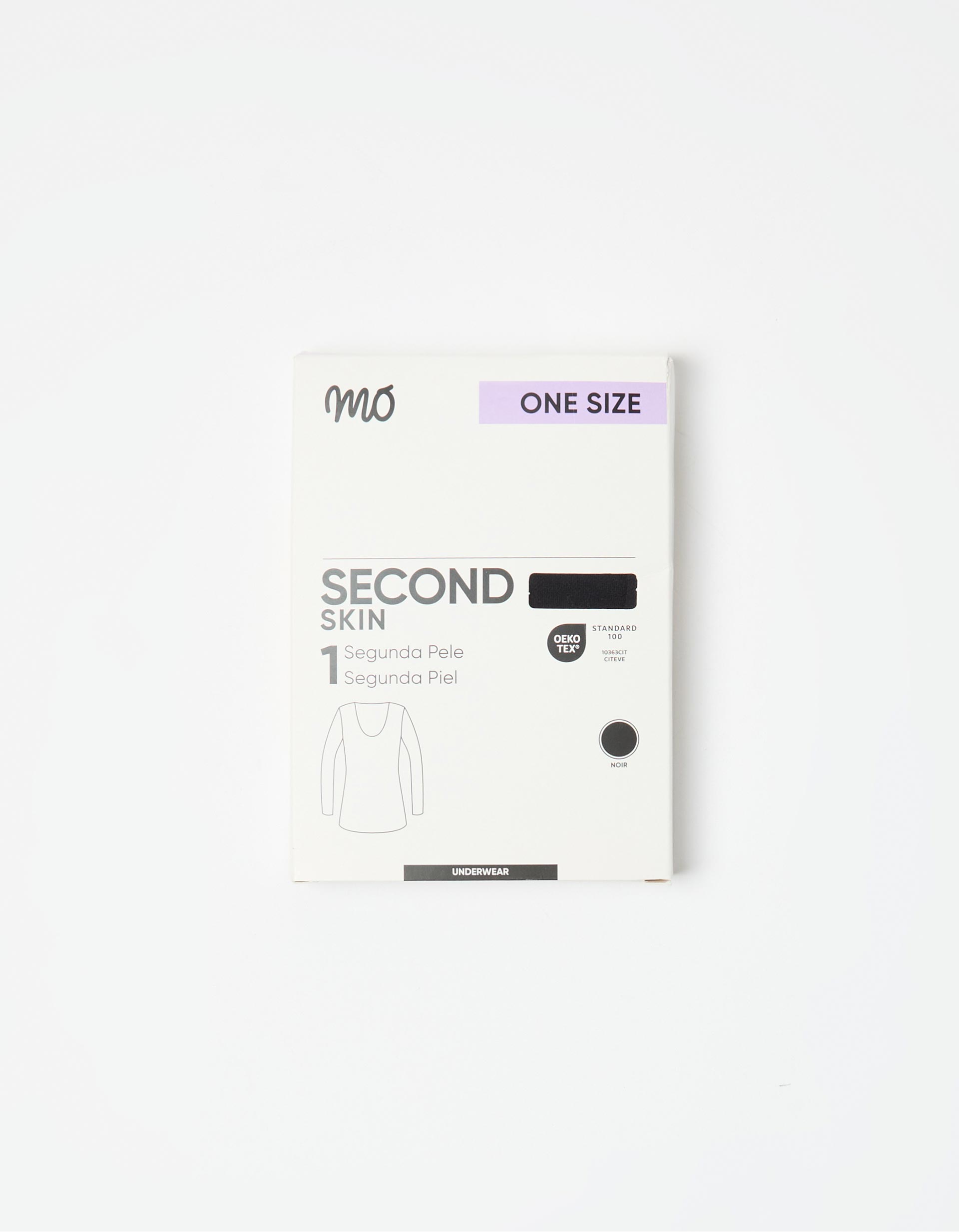 Camisola Interior 'Second Skin', Mulher, Preto