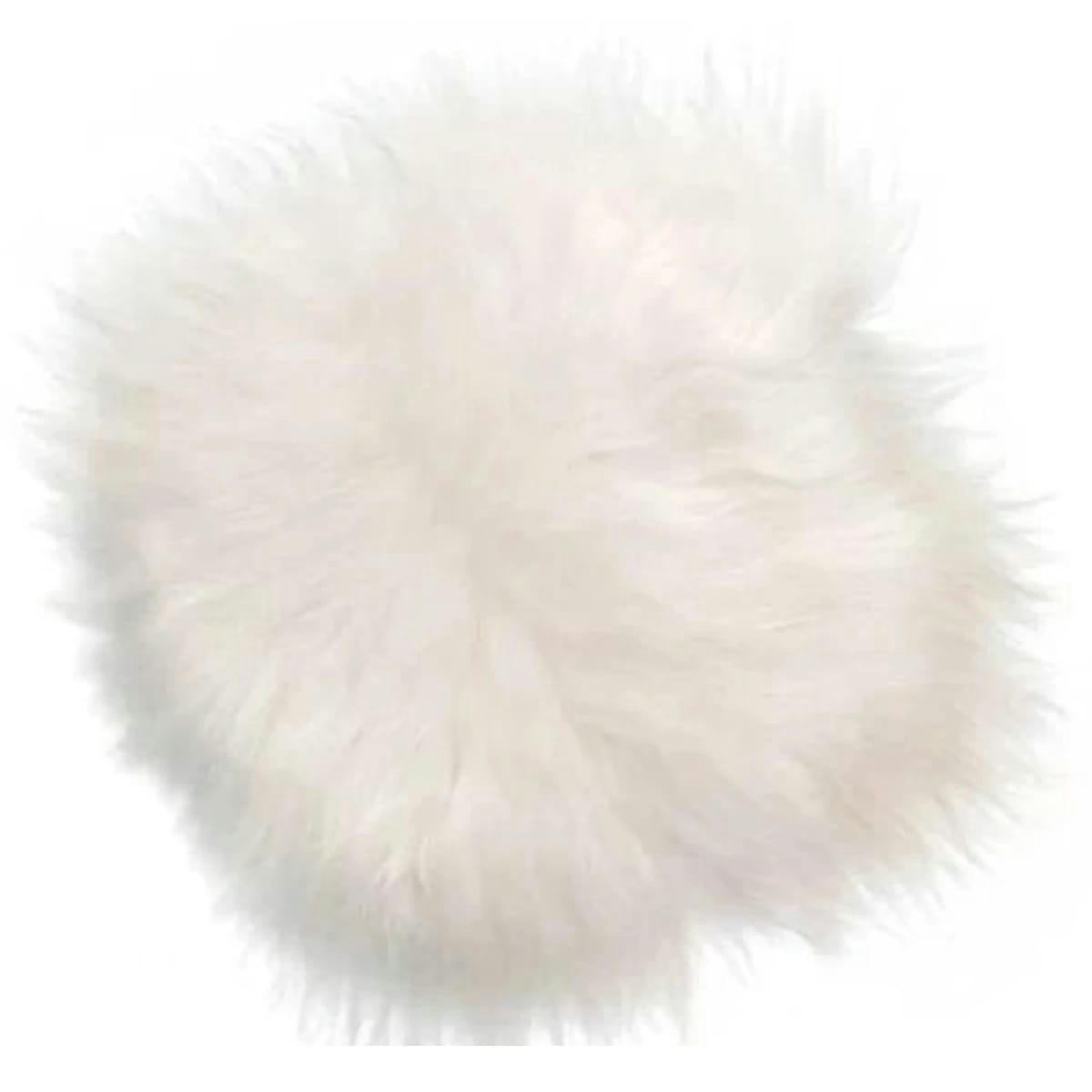 - Galette de chaise en peau de mouton islandais blanc (ronde ou carrée)