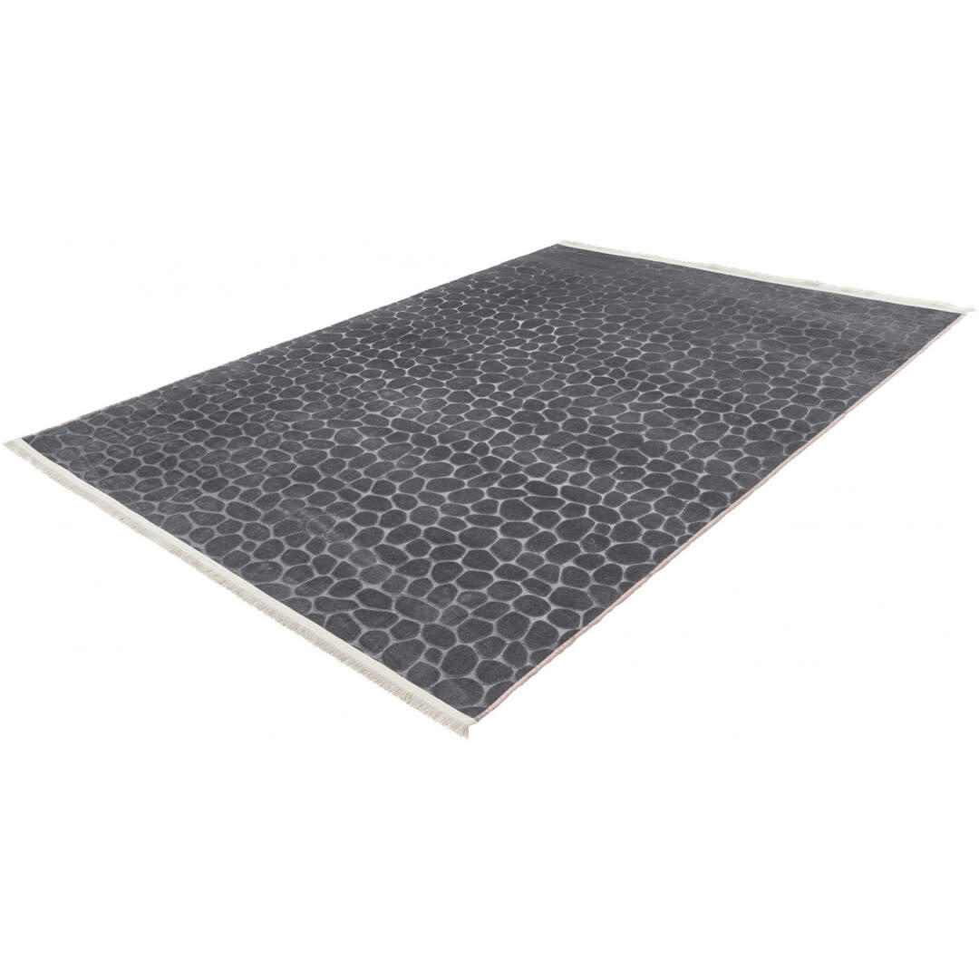 GREENSBORO - Tapis  contemporaine en polyester graphite 200x280