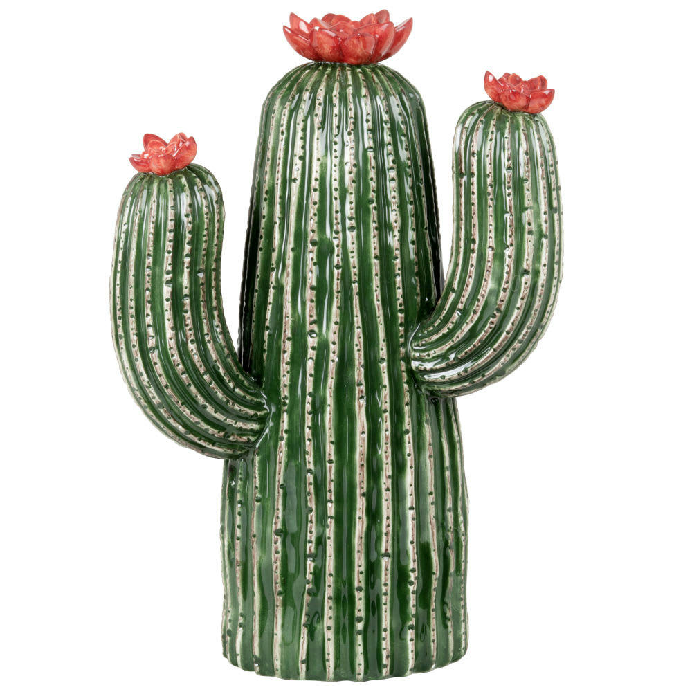 - Cactus en dolomite verte et rose H33