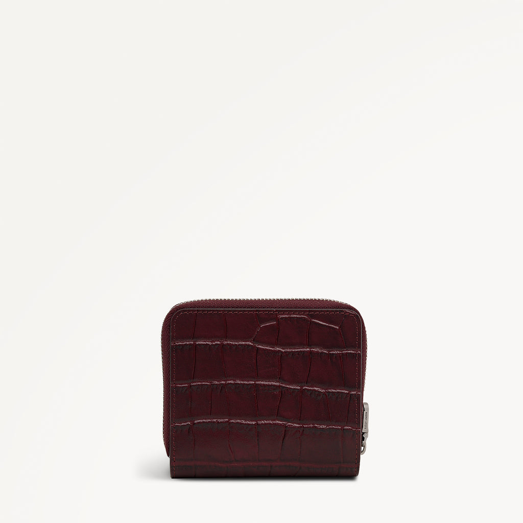 Dukes Place - Faux Croc - Medium Zip Around Purse