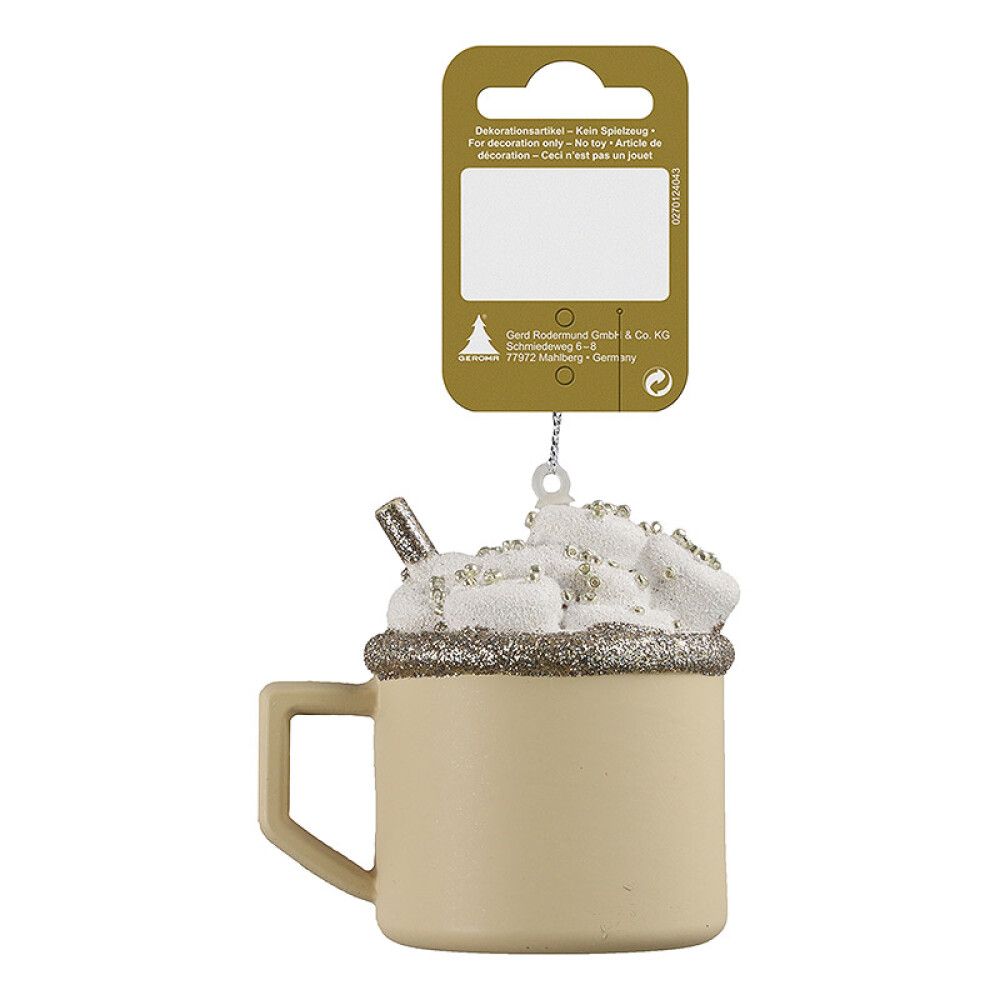 JULETREPYNT KOPP MED KREM BEIGE