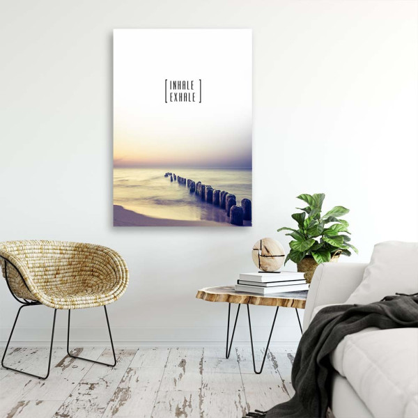 Feeby Obraz motywacyjny Wdech wydech 40x60