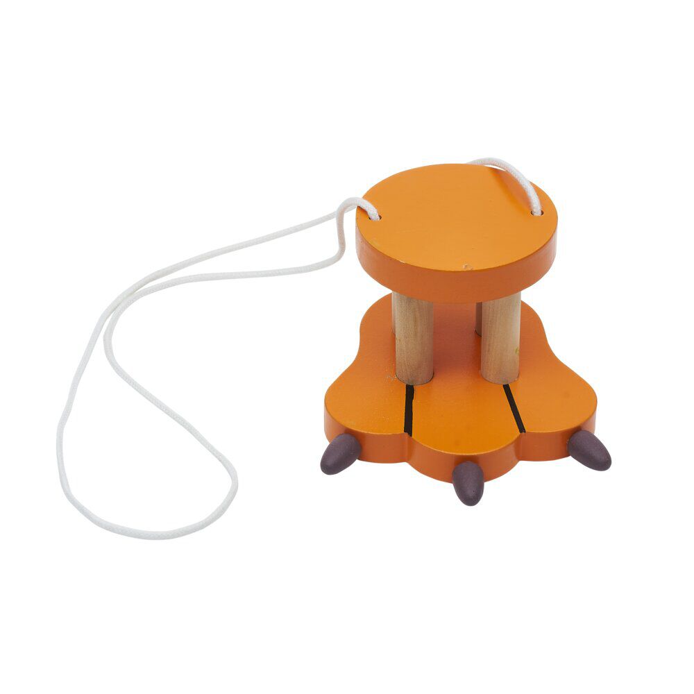 Mini échasse pied animal en bois - Longueur corde 150 cm