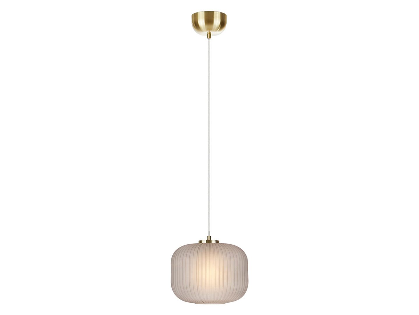 Lampa wisząca Sober szklana szaro-złota