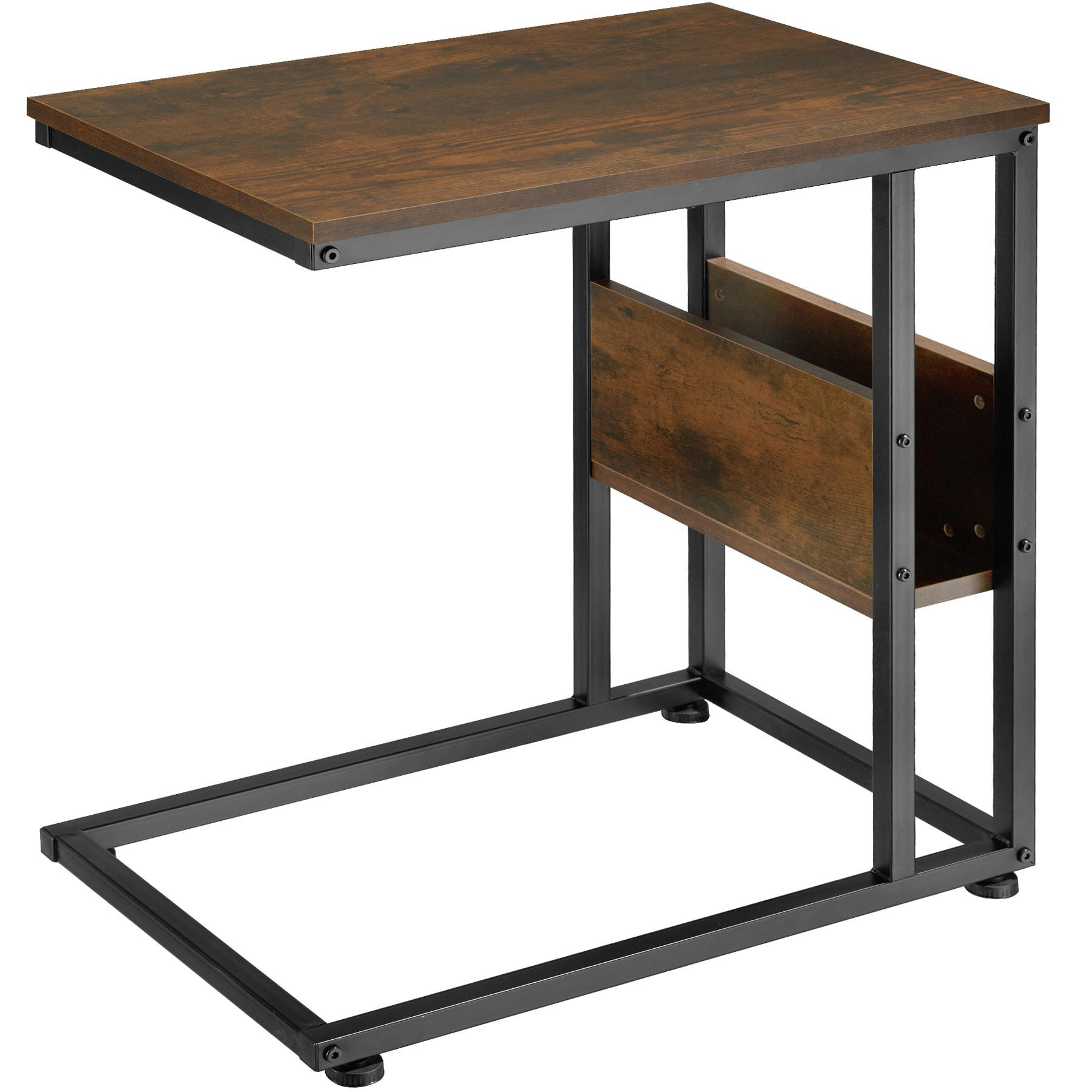 - Table d'appoint Style industriel Bois foncé industriel, rustique
