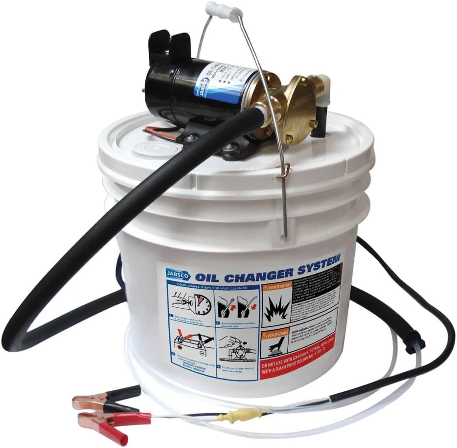 17800-2000 Marine Quick Oil Changer, Flexible Impeller Pump, Reversing Switch 3.5 Gallon, 12-Volt, Non CE, White