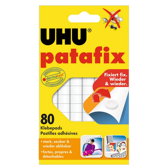 Klebepad »Patafix«, 80 Stück, weiß