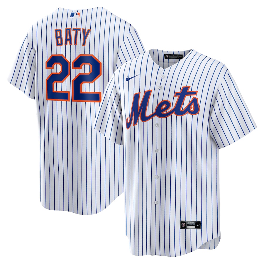 Brett Baty New York Mets Nike Replica Player Jersey - White