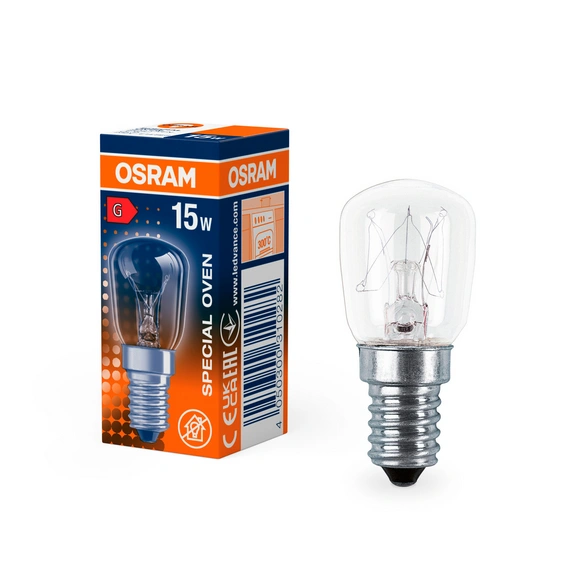 Backofenlampe, E14, 15 W, Ø 26 mm, klar