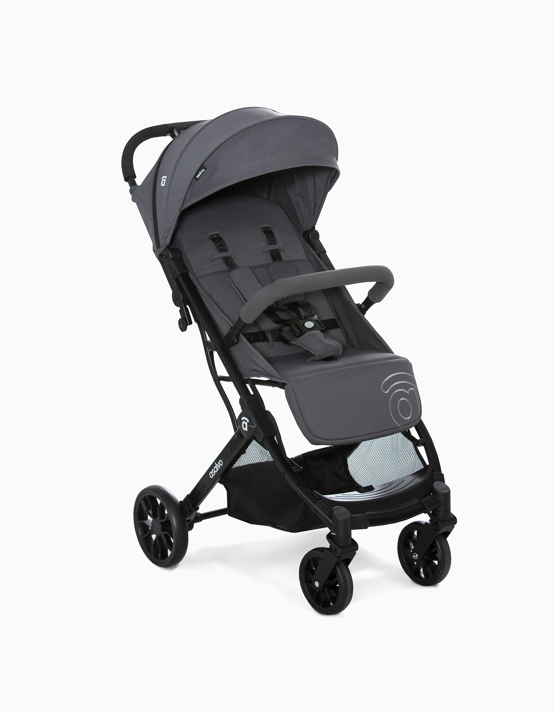 Carrinho De Passeio Asalvo Kubic 2, Gris