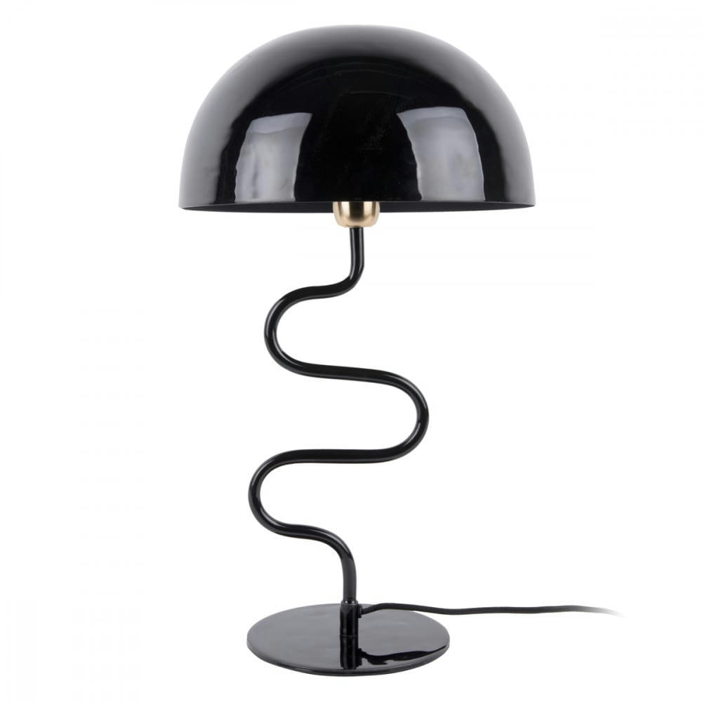 TWIST - Lampe à poser torsadée métal noir H54cm