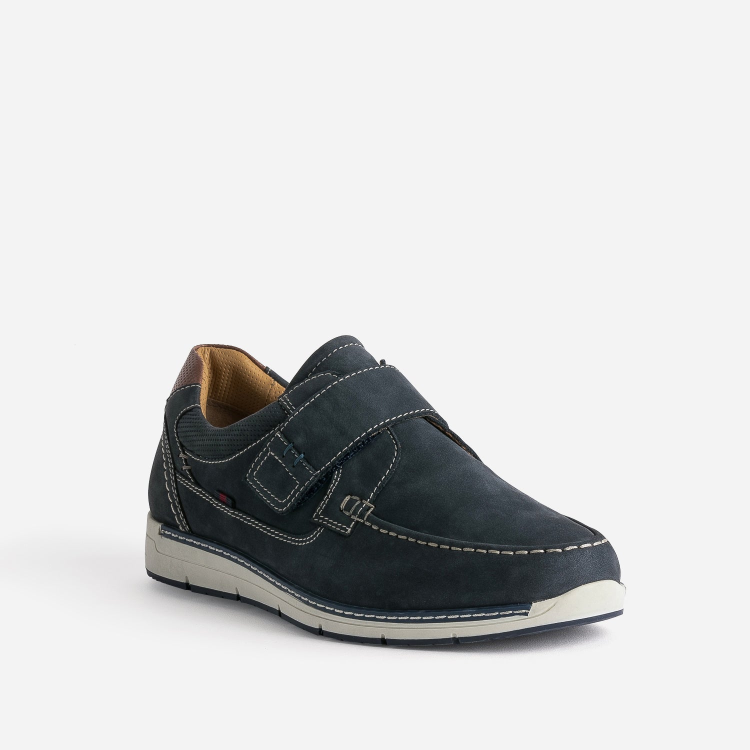 Derby FRANCE ARNO bleu cuir nubuck