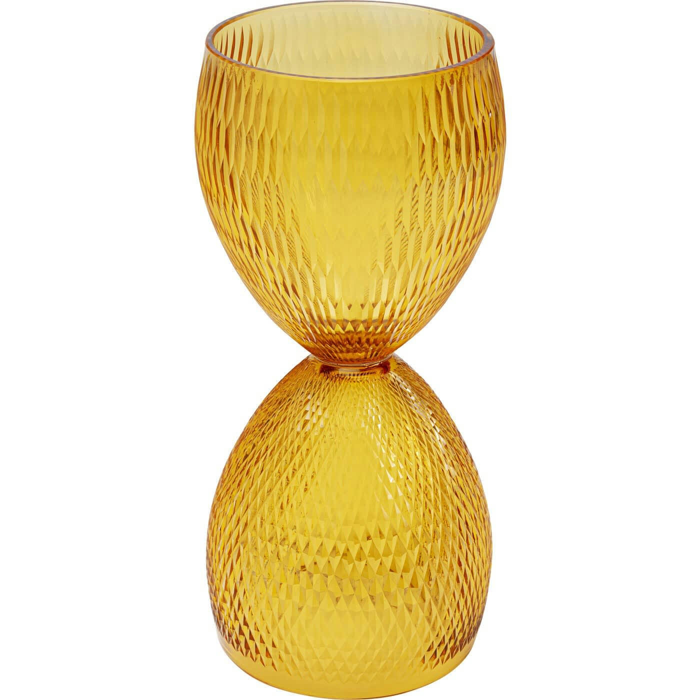 DUETTO - Vase Duetto jaune 31cm Kare Design