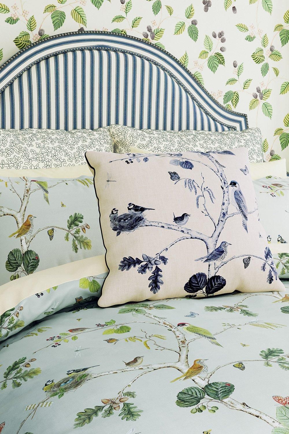 Sanderson Woodland Chorus' Square Pillow Case Pair