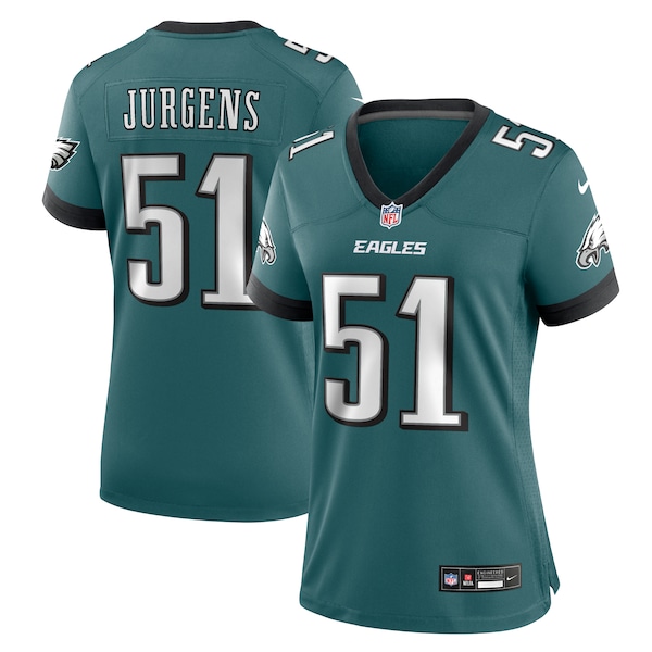 Cam Jurgens Philadelphia Eagles Nike Women's Team Game Jersey - Midnight Green