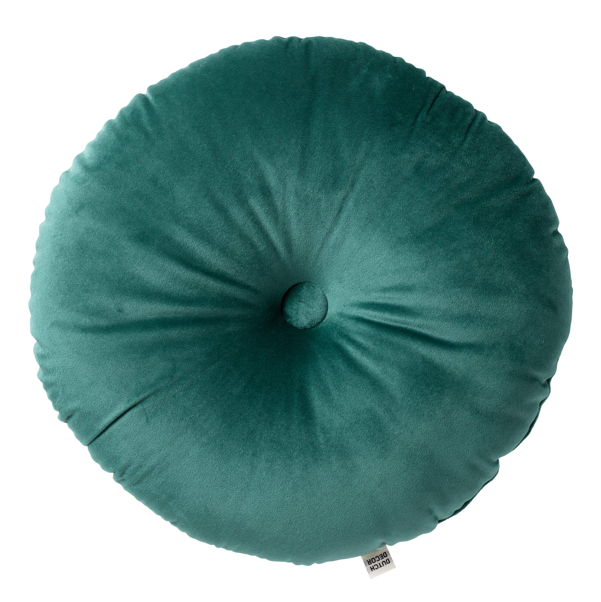 OLLY - sierkussen Ø38 cm - rond velvet - Sagebrush Green - groen