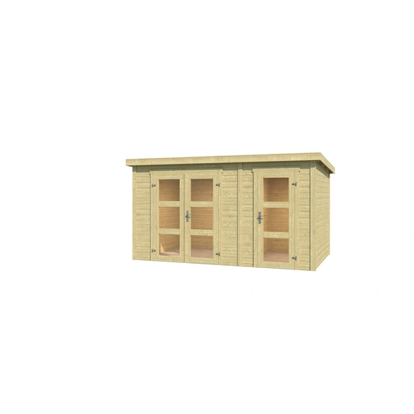 Gartenhaus »Zambezi XL«, Holz, BxHxT: 400 x 210,9 x 259,7 cm (Außenmaße inkl. Dachüberstand)