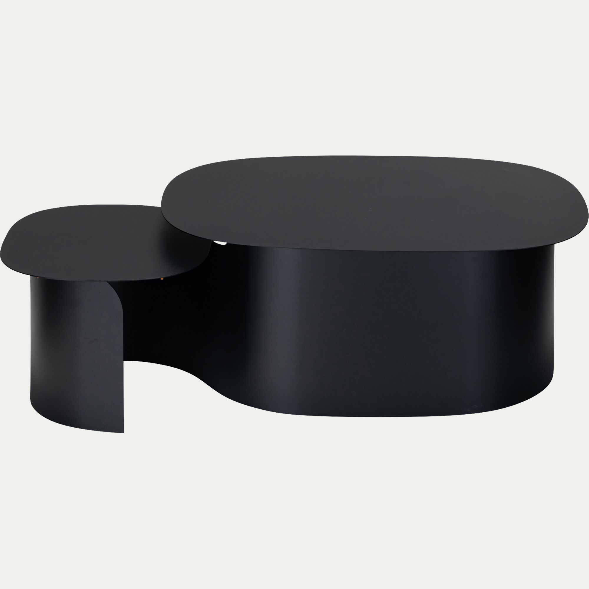 NUMA - Table basse en acier L125xH37cm - noir