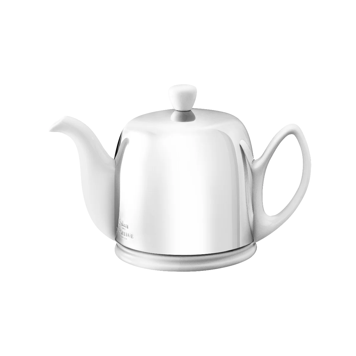 SALAM CLASSIQUE Théière cloche miroir - corps blanc