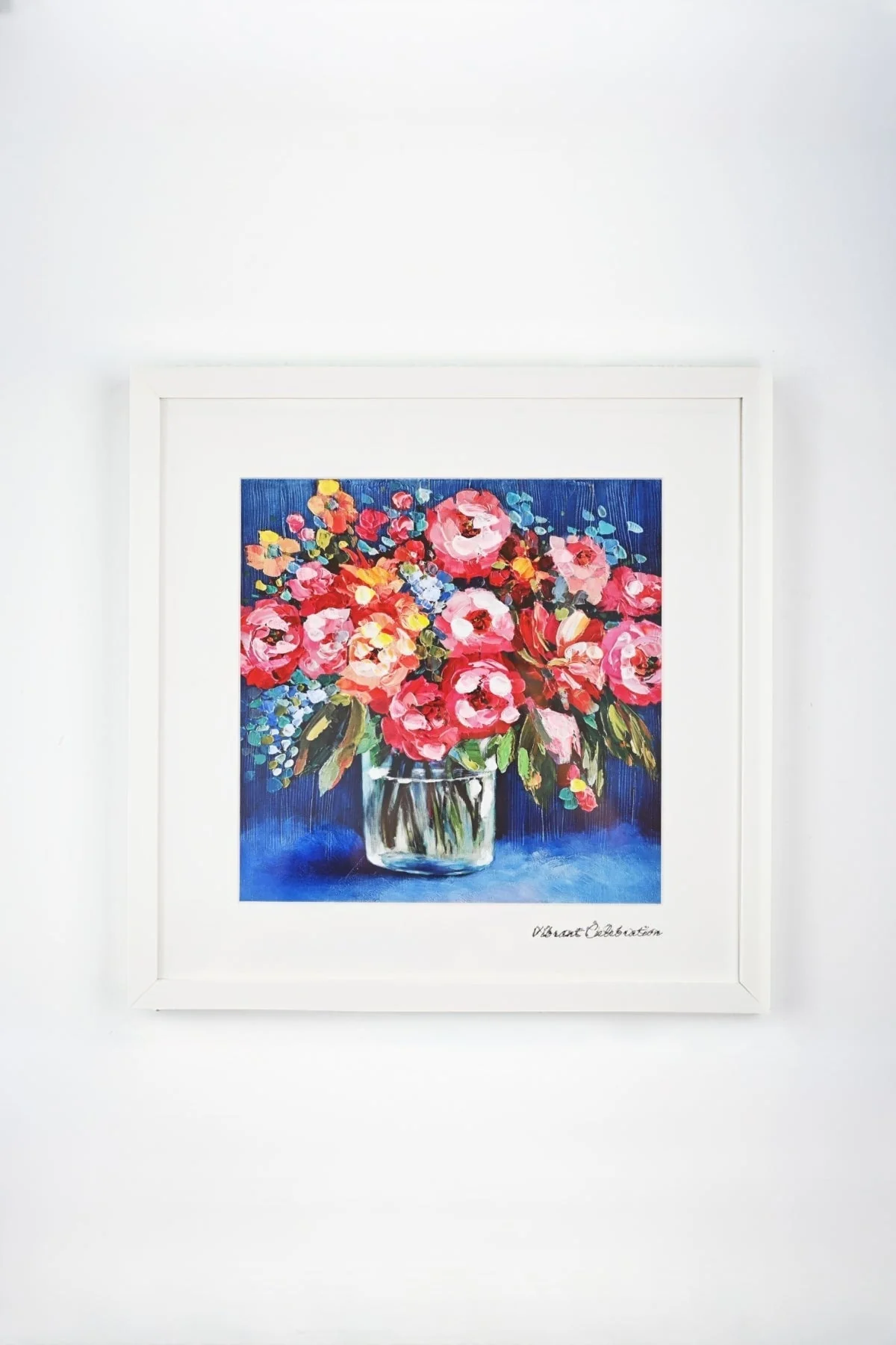 Vibrant Celebration Posy Framed Wall Art