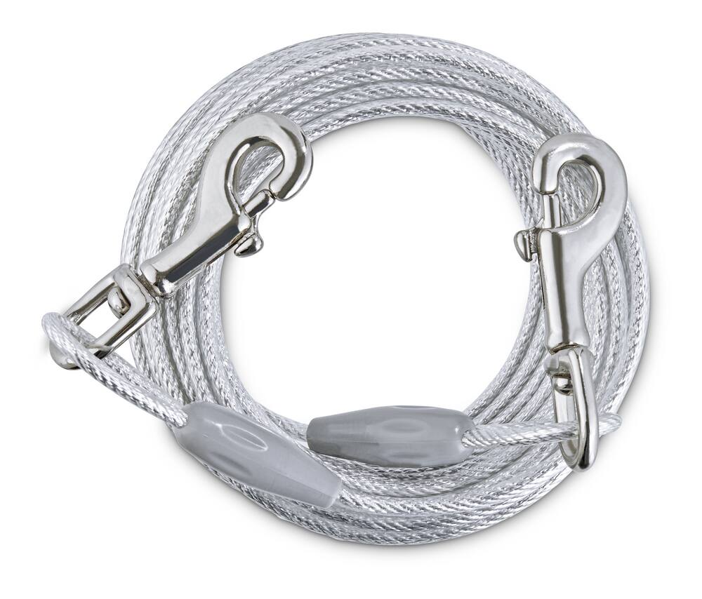 Petco Reflective Dog Tie Out Cable, 20-ft, Large, Orange