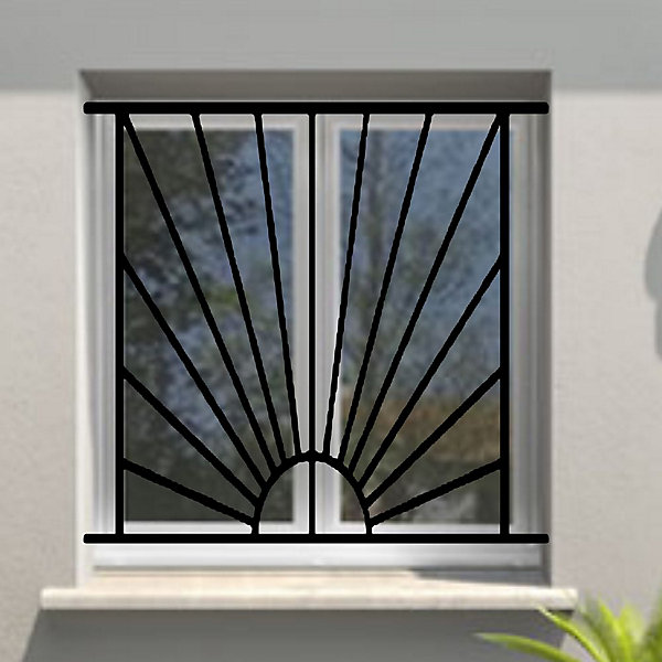Grille de Defense Soleil pour Fenetre H 45 cm x L 120 cm (côte tableau)